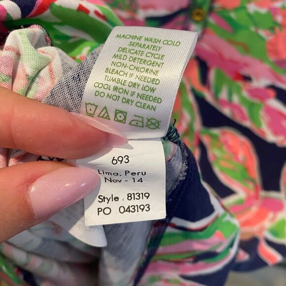 Lilly Pulitzer Palmetto in the Navy in the Vias Dress, size Medium - Picture 7 of 8